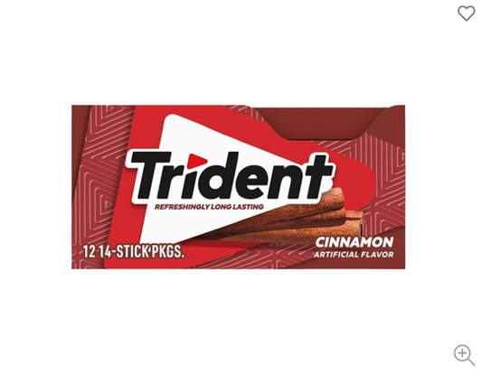 Trident Cinnamon Gum 14 Sticks