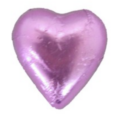 Pauls Chocolates Light Pink Milk Chocolate Hearts - Tom's Confectionery Warehouse