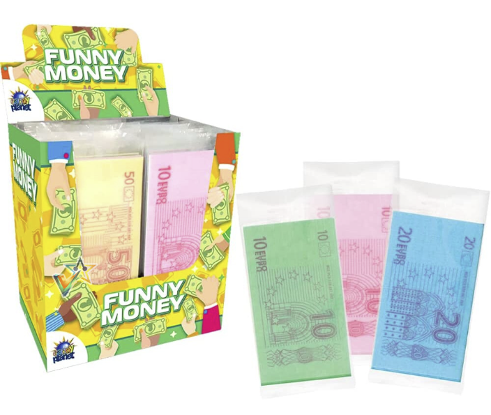 UK Funny Money Edible Wafer Papers Euro 8g – Tom's Confectionery Warehouse