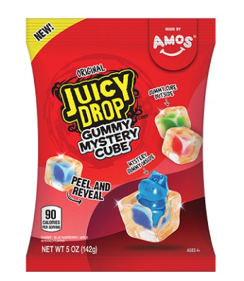 US Amos Juicy Drop Gummy Mystery Cube Original 142g