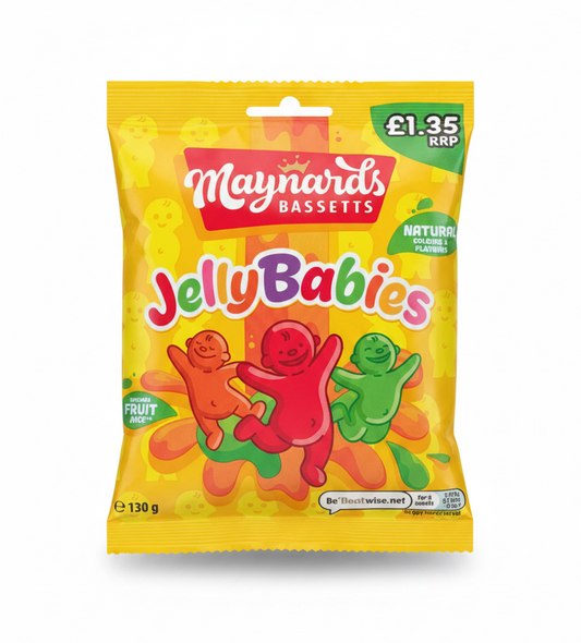 Maynards Bassetts Jelly Babies 130g