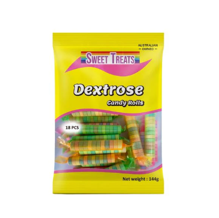 Sweet Treat Dextrose Candy Rolls 144g