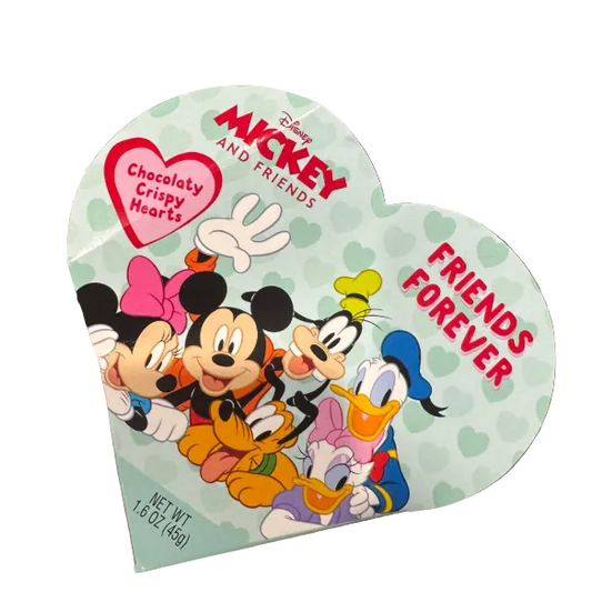 US Disney Mickey and Friends Crispy Chocolate Heart 45g
