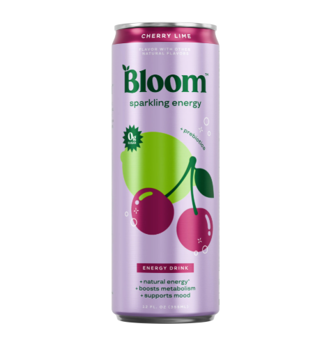 Bloom Sparkling Energy Drink Cherry Lime 355ml