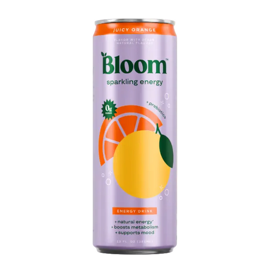 Bloom Sparkling Energy Drink Juicy Orange 355ml