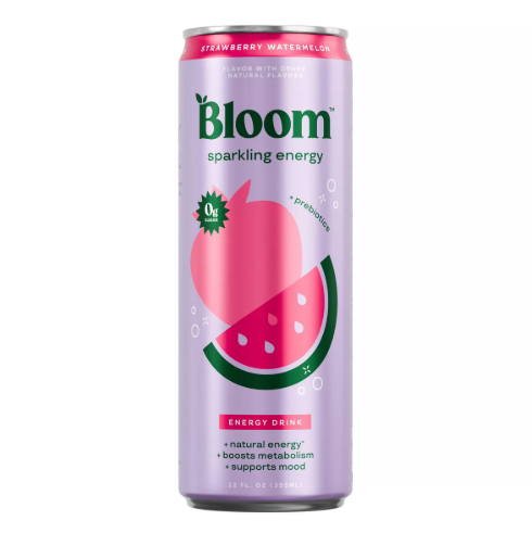 Bloom Sparkling Energy Drink Strawberry Watermelon 355ml