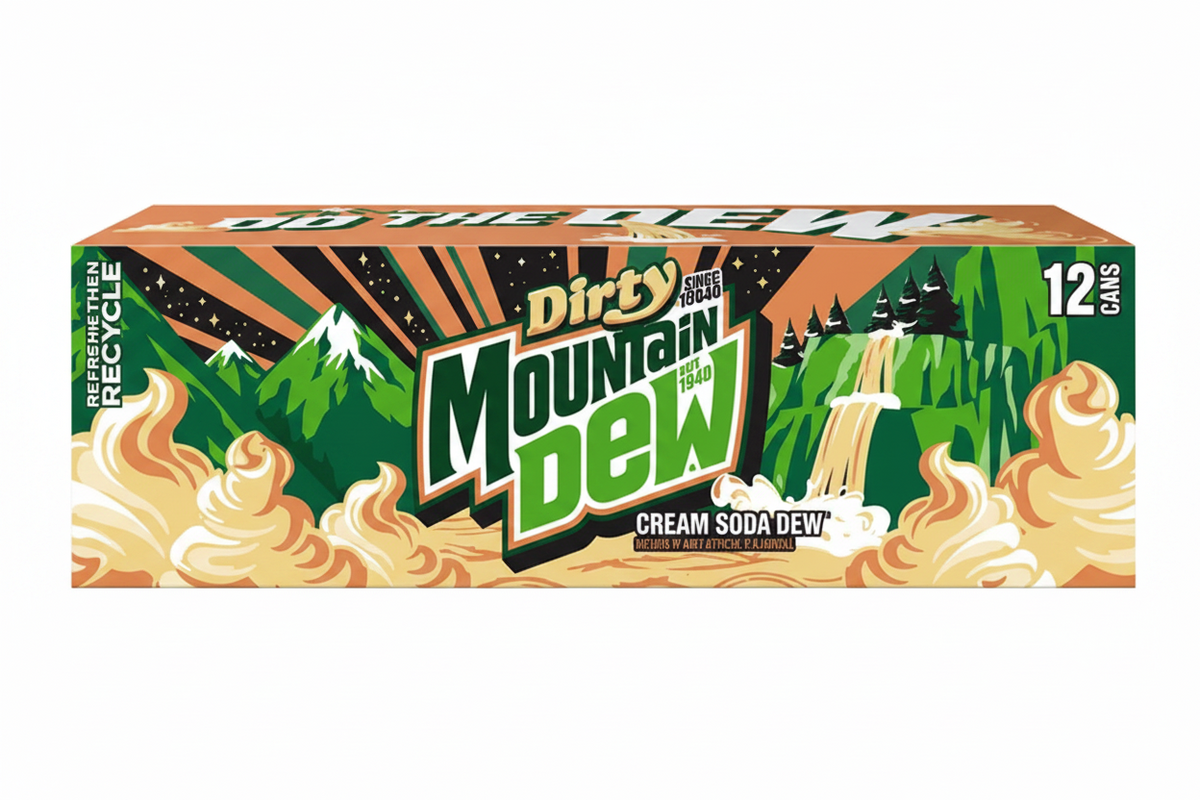 Mountain Dew Dirty Cream Soda Can 355ml