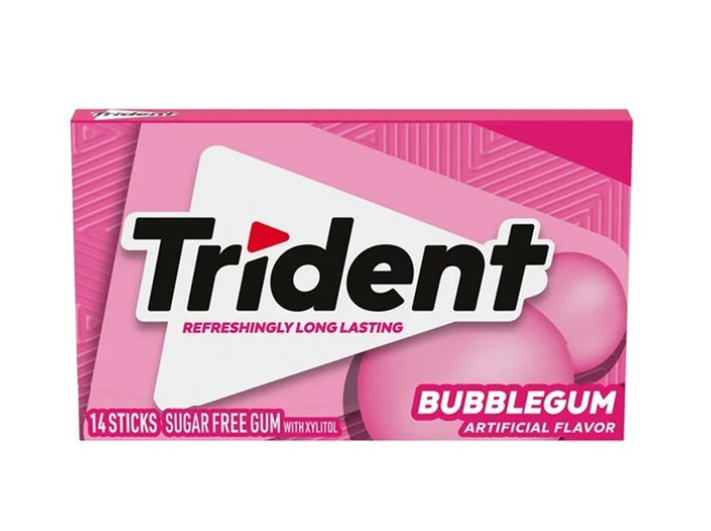 Trident Bubblegum Gum 14 Sticks