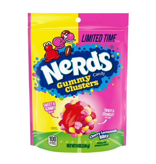 US Nerds Gummy Clusters Cherry Lemonade 226g