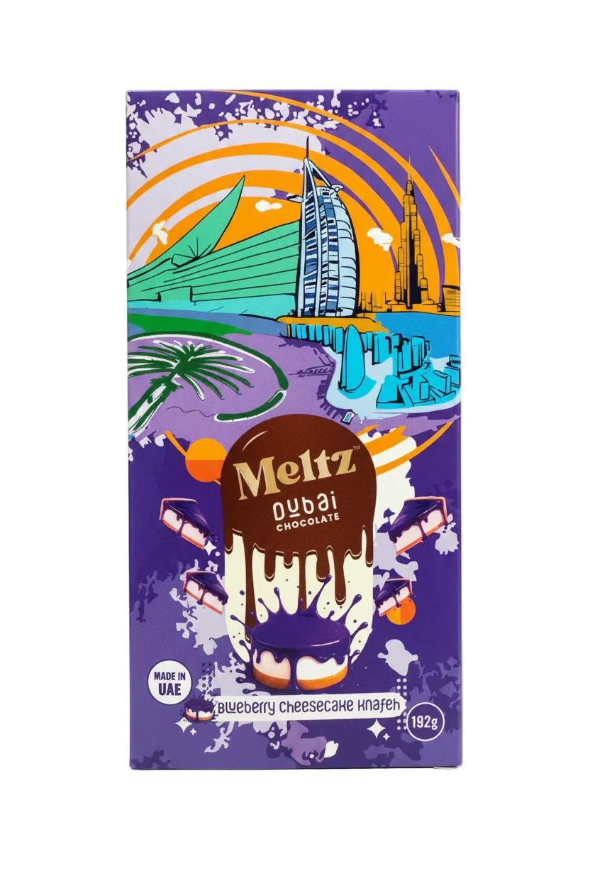 Meltz Dubai Chocolate Blueberry Cheesecake Knafeh 192g