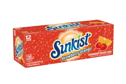 Sunkist Strawberry Orange 355ml