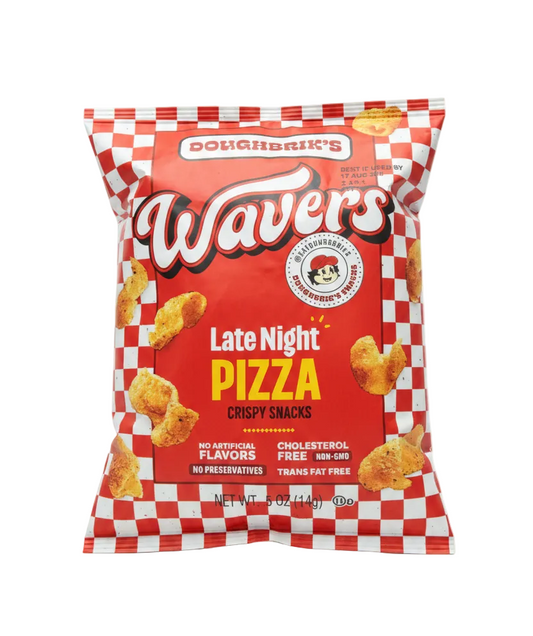 US Doughbrik's Wavers Pizza Crispy Snacks 14g