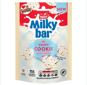 UK Milkybar Buttons Crispy Cookie Bags 86g