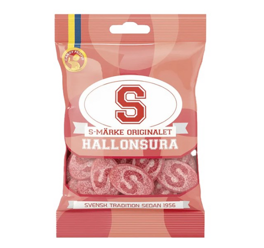 Swedish S-Marke Original Hallonsura 80g