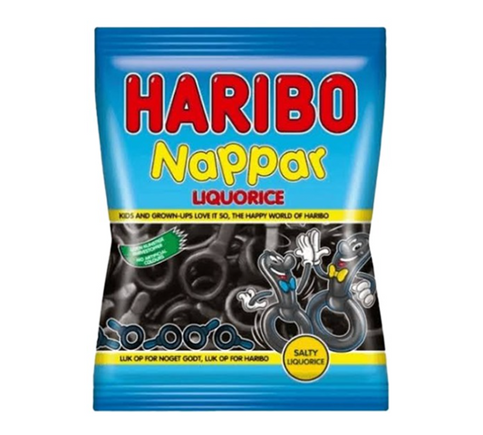 Haribo Nappar Liquorice 80g