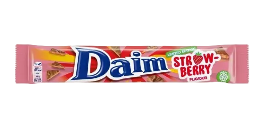 Swedish Daim Strawberry Chocolate Bar 56g