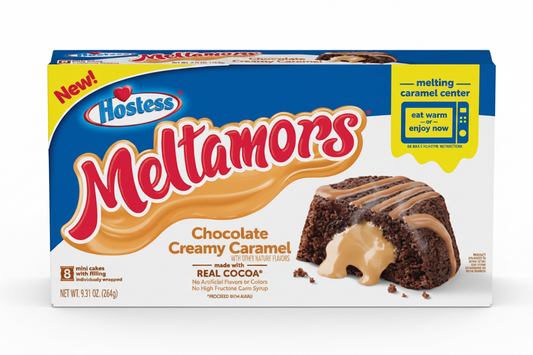 US Hostess Meltamors Chocolate Creamy Caramel 264g