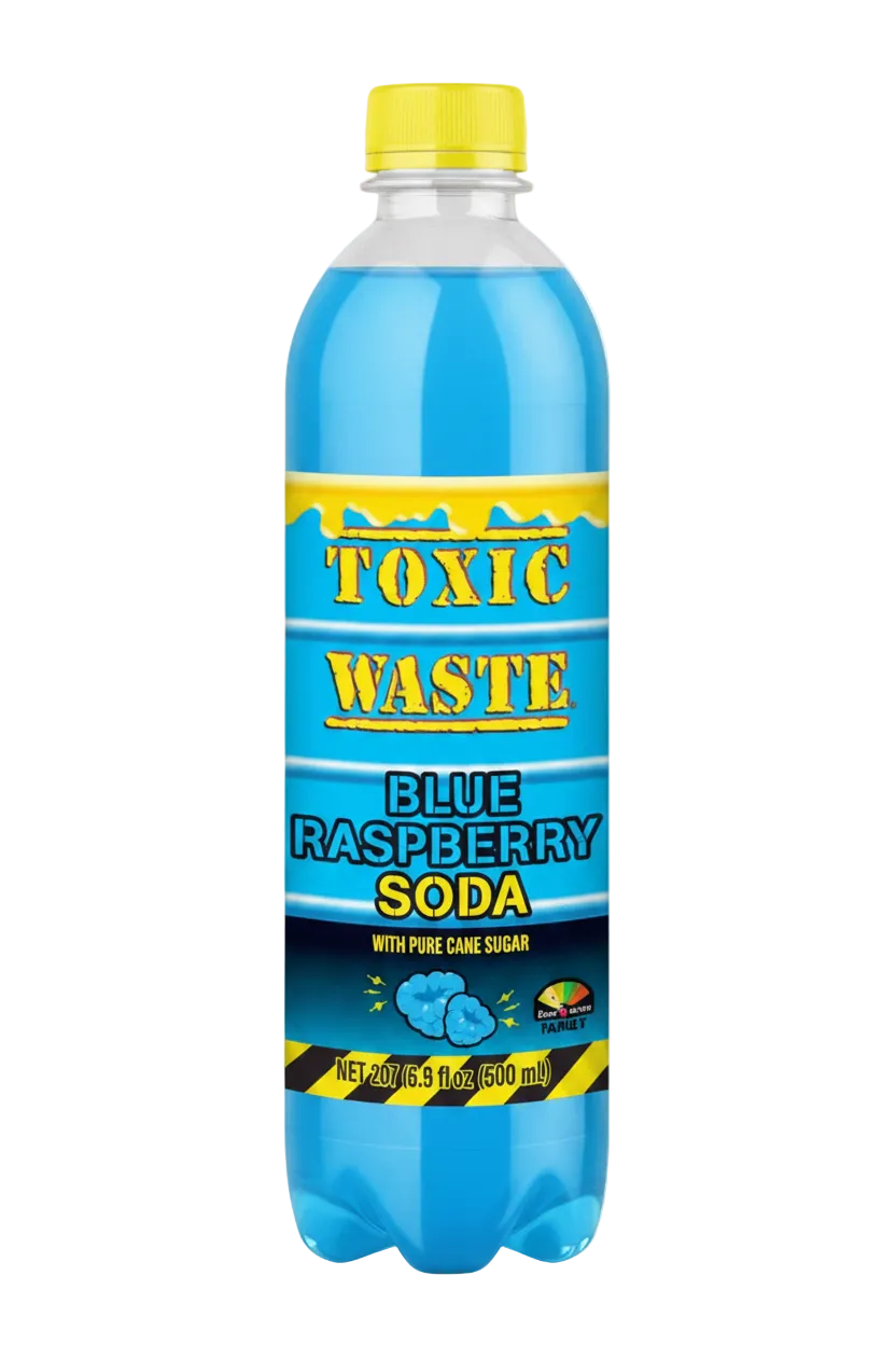 Toxic Waste Soda Sour Blue Raspberry 500ml
