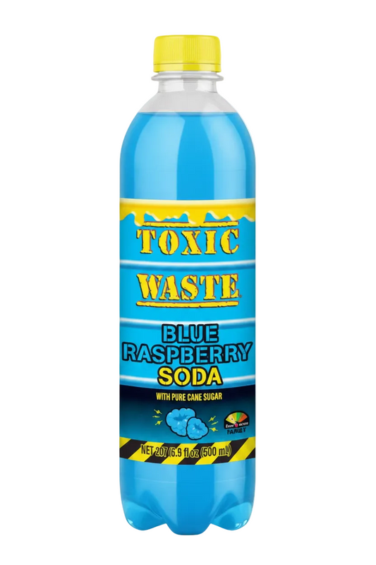 Toxic Waste Soda Sour Blue Raspberry 500ml