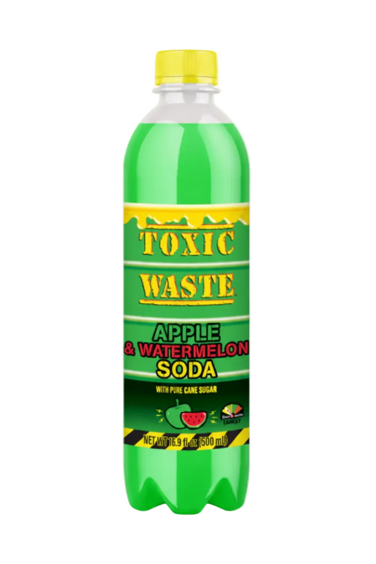 Toxic Waste Soda Sour Apple Watermelon 500ml