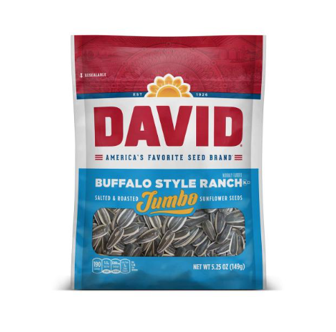 David Sunflower Seeds Buffalo Ranch Jumbo 149g