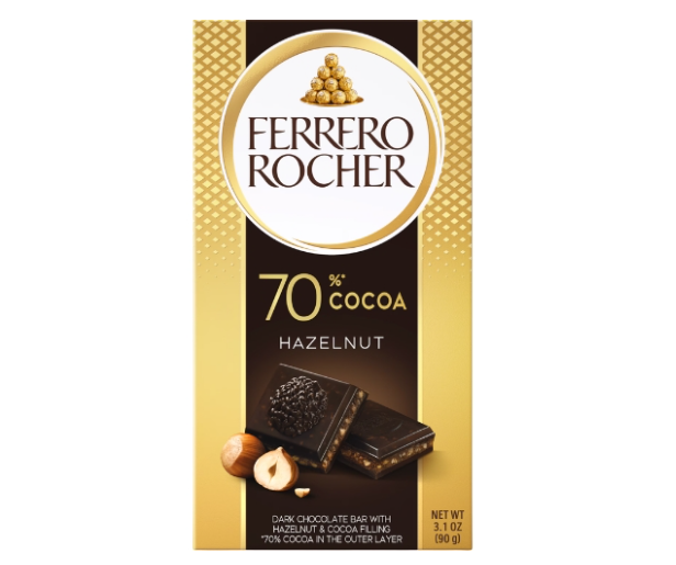 Ferrero Rocher Block Dark Chocolate Hazelnut 90g