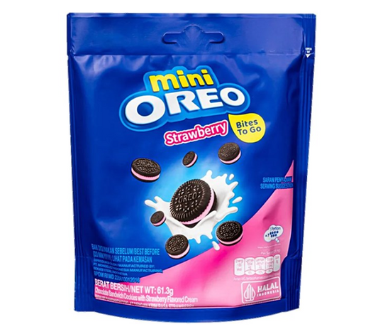 Oreo Minis Stand Up Pouch Strawberry 58g