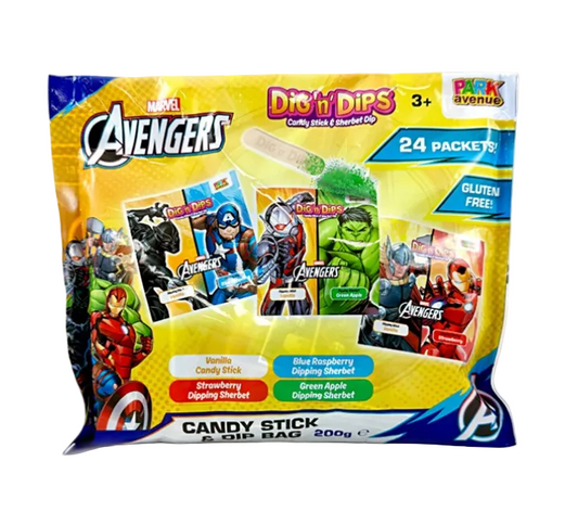 Avengers Dig N Dips Bags 200g