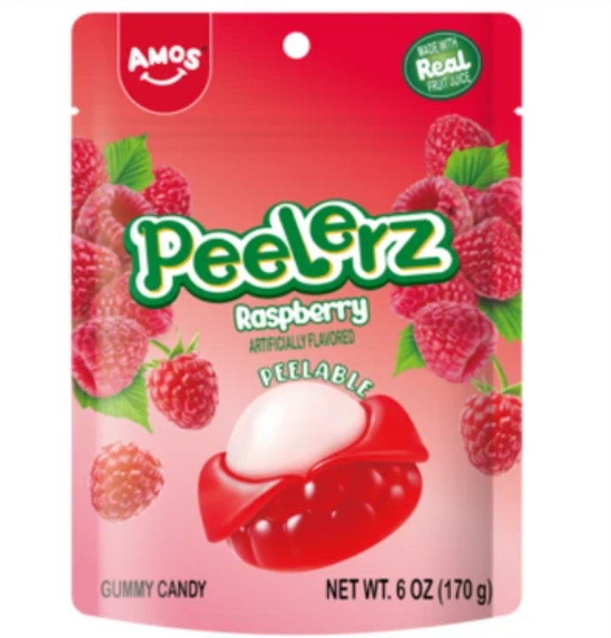 Amos Peelerz Raspberry 170g