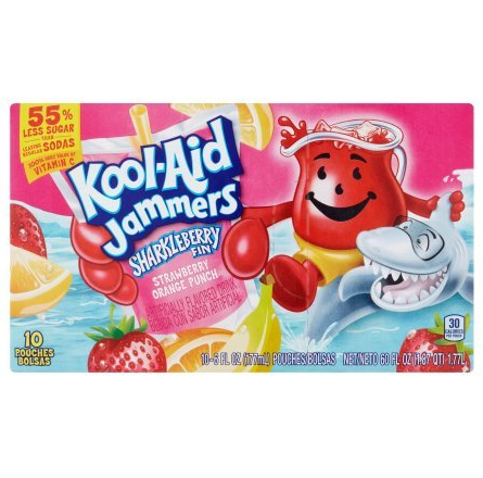 Kool Aid Jammers Sharkleberry Fin 177ml - Tom's Confectionery Warehouse