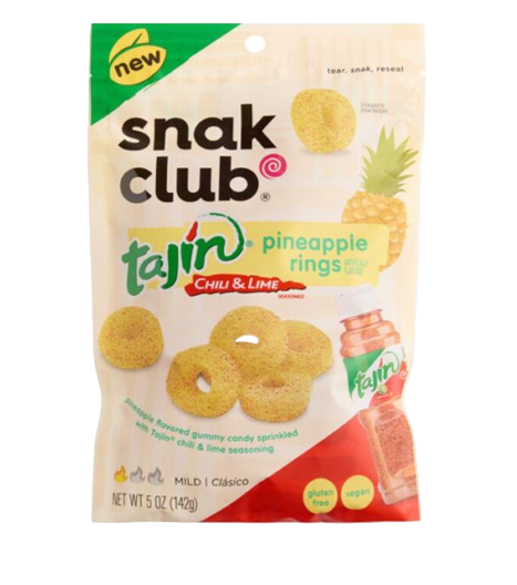 US Snack Club Tajin Pineapple Rings 64g