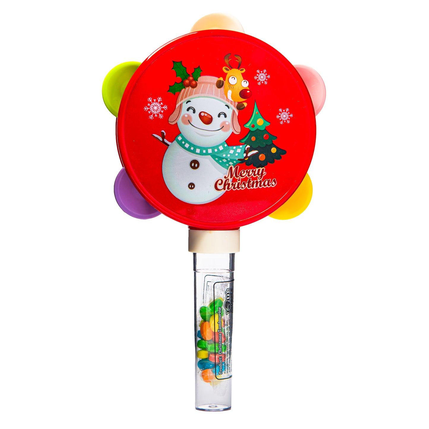Tom’s Sweets - Christmas Tamborine (Various Styles) - Tom's Confectionery Warehouse
