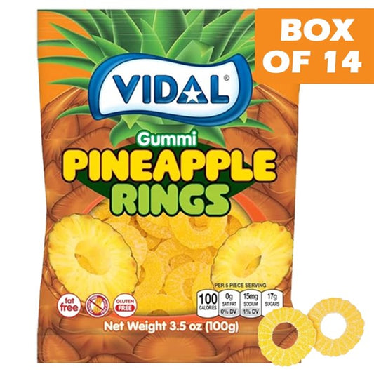 Vidal Pineapple Rings 100g