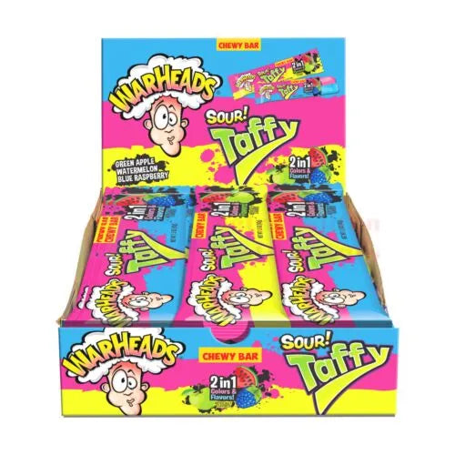 Warheads Sour Taffy Bar 42g