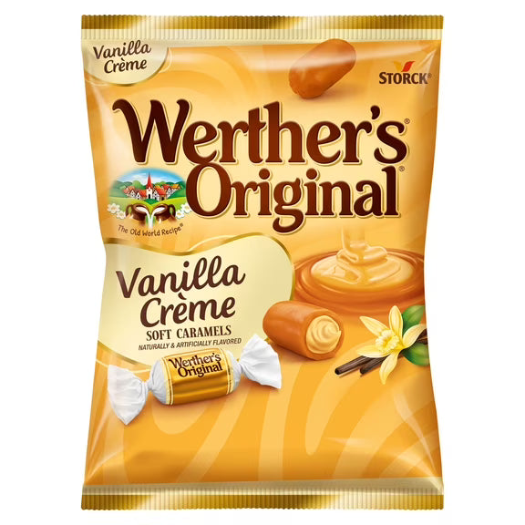 US Werther's Original Vanilla Creme Soft Caramels 128g