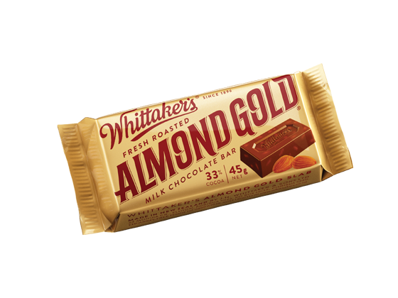 Whittaker's Almond Gold Slab 45gx50