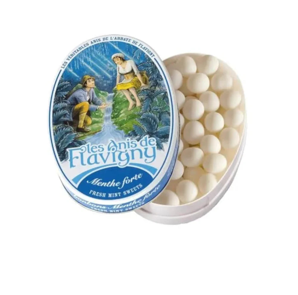 France Les Anis de Flavigny Oval Tin Mint 50g