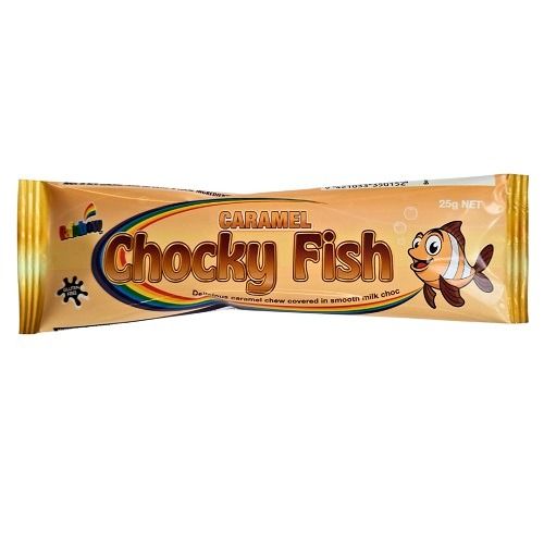 Rainbow Caramel Chocky Fish 25g