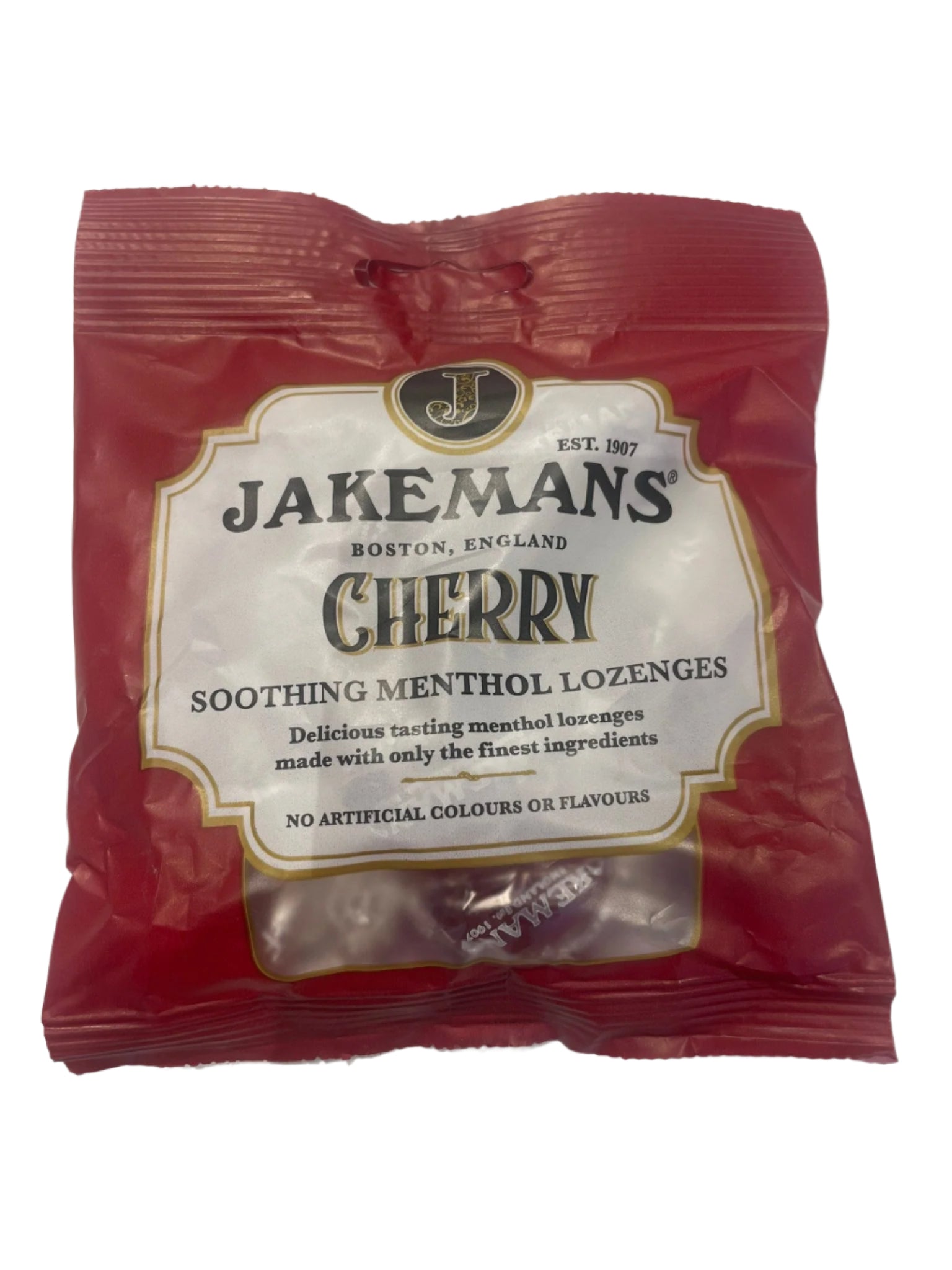 Jakemans Cherry Soothing Menthol Lozenges 73g – Tom's Confectionery ...