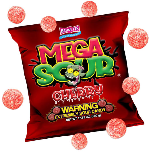 UK Barnetts Mega Sour Cherry 500g