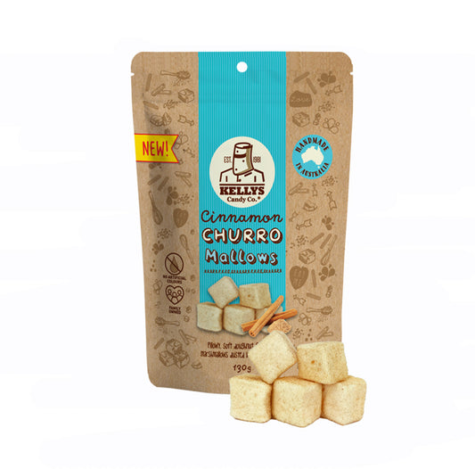 Kellys Cinnamon Churro Mallows 130g Pouch