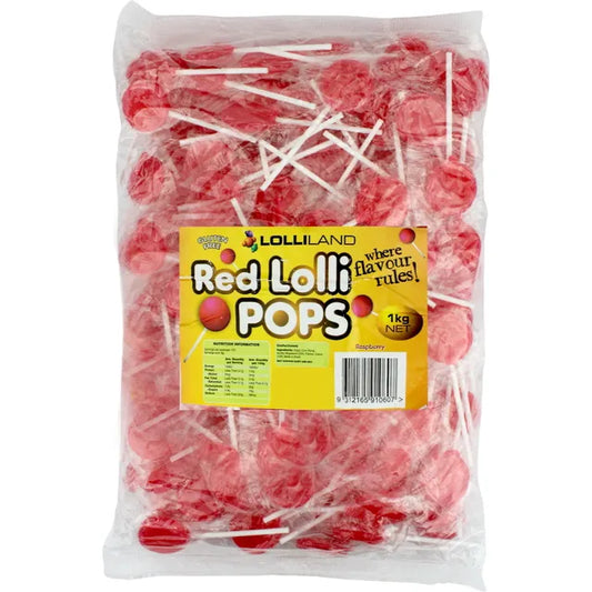 Lolliland Flat pops Red - 1kg