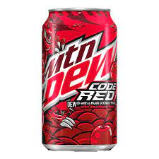 US Mountain Dew Code Red 355ml