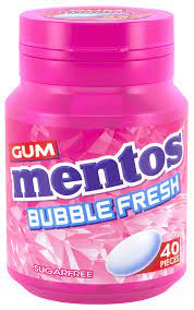 UK Mentos  Bubble Gum Fresh 40pcs