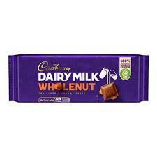 IRISH CADBURY DAIRY MILK WHOLENUT 55G