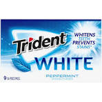 Trident White Peppermint Gum 16pc