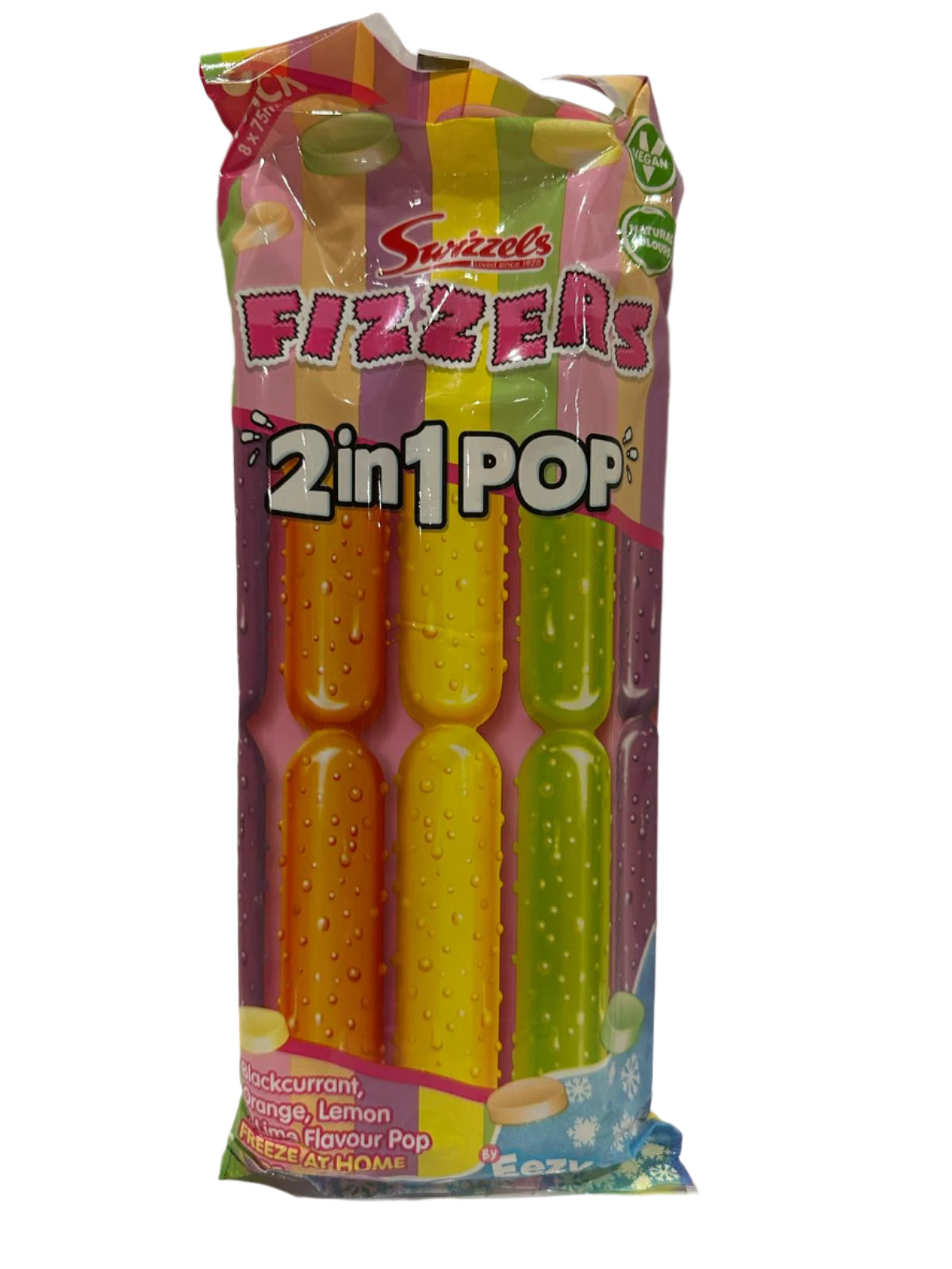 Swizzels Fizzers 2in1  Ice Pops 8pcs