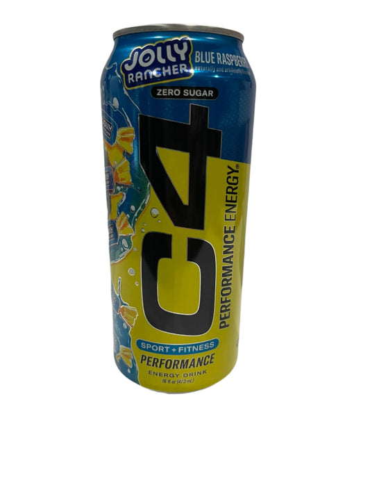 JR Blue Raspberry C4 Energy Zero Sugar 473ml