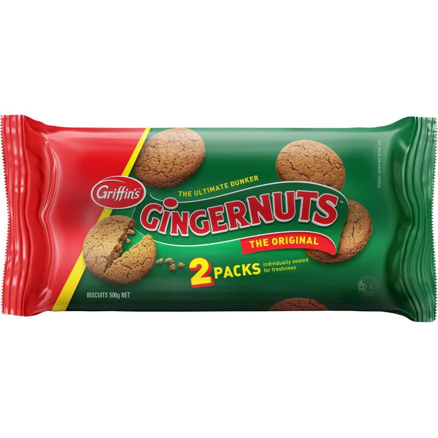 Griffins Gingernut Twin Pack 500g