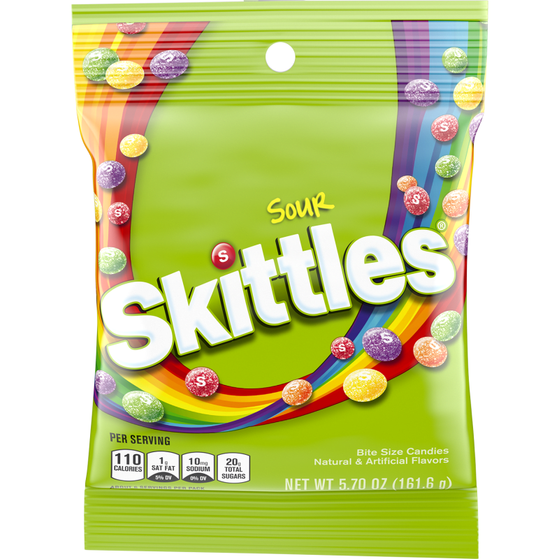 Skittlees Sours Bag 161.6g